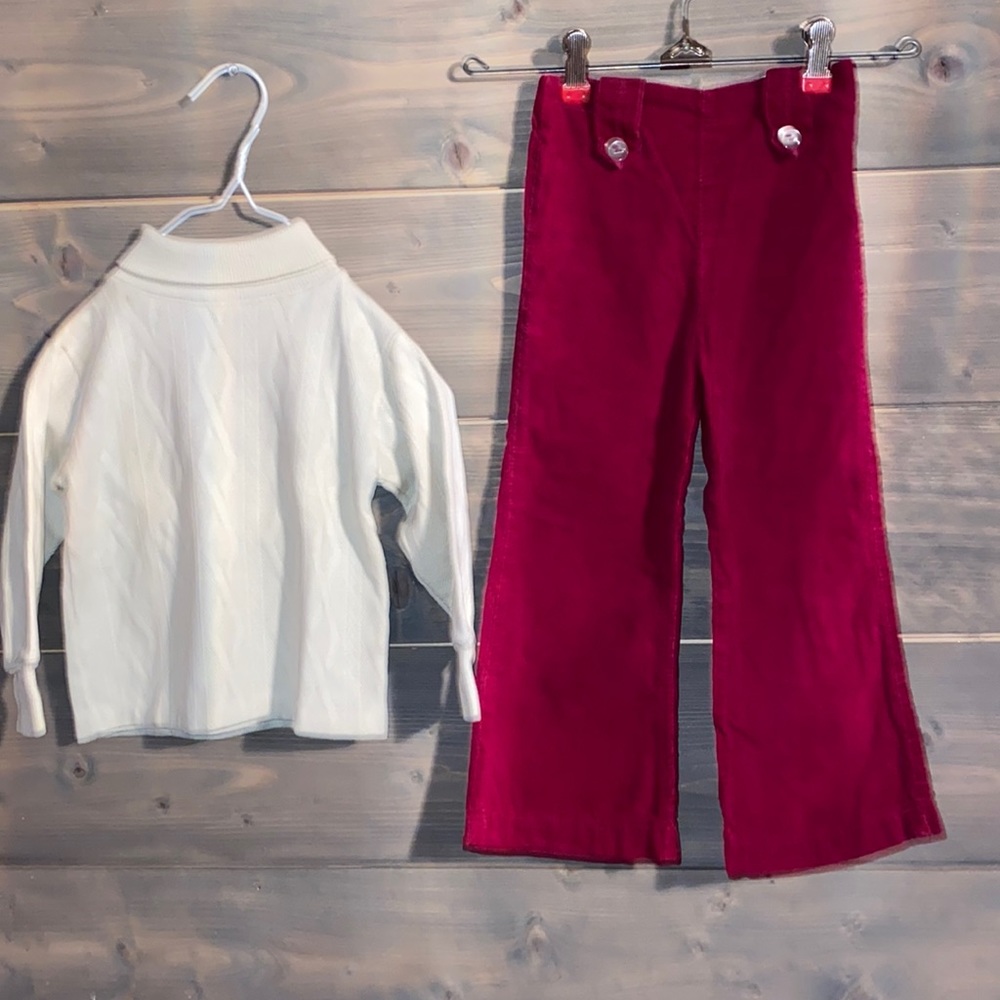 70’s bell bottom pants with matching top